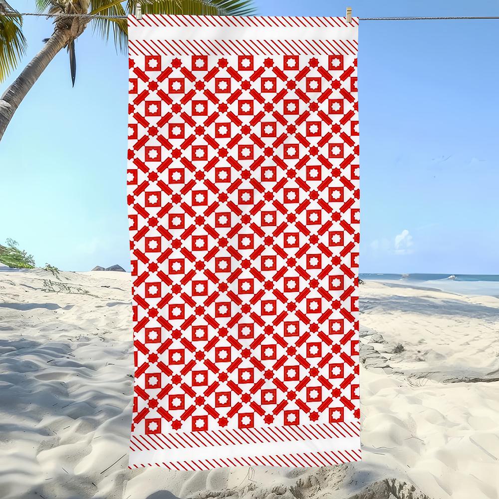 Hattah Keffiyeh Towel Microfibre Beach Quick Dry Lightweight Super Absorbent Bath For Camping Travel Swimm