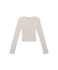 INSTANTFUNK Two-Tone Ribbed Button Cardigan