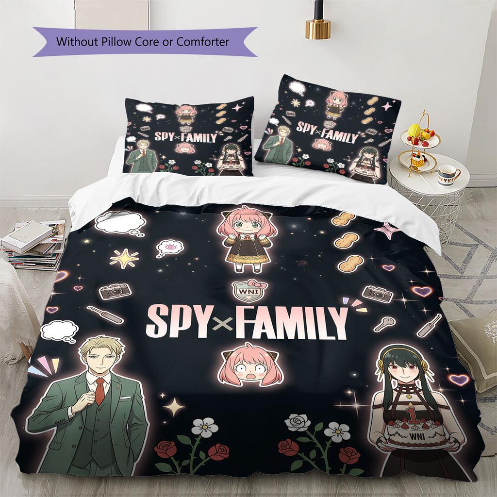 SPY FAMILY Уютное постельное белье, Комплект постельного белья для детей, Очень большой размер, Подарки, Доступны различные размеры -HE235