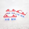 12 Pcs Independence Day Patriotic Sunglasses Rimless Red Blue White Star/Heart/Round