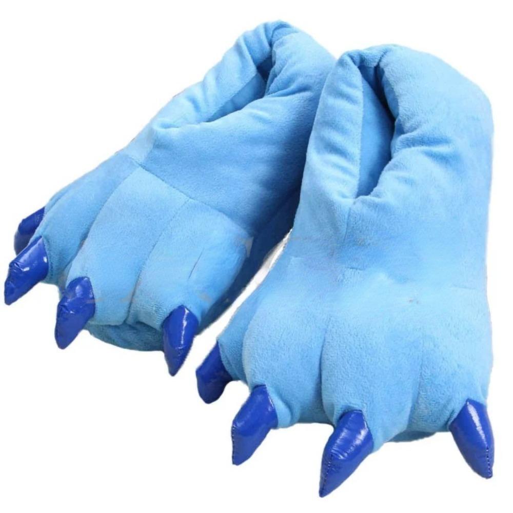 Plush Animal Claw Shoes Funny Indoor Floor Slippers Cute Thicken Warm Slippers Kids