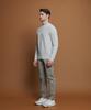 PANICALE Gray Regular Slim Fit Cotton Pants (Type B)