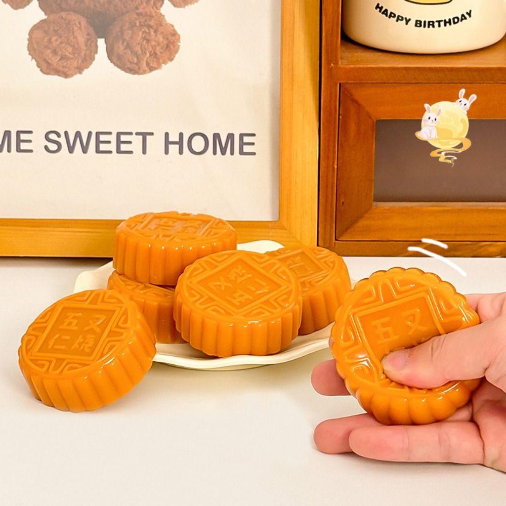 Soft Mooncake Slow Rebound Toy Simulated Food Moon Cake Squeeze Sensory Toys Gift