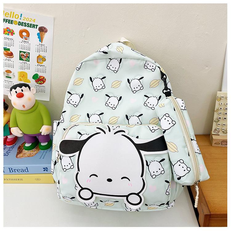 Cute And Stylish Children's Backpack For Kindergarten Girls Featuring Adorable Cartoon Characters Like Kuromi And Hello Kitty