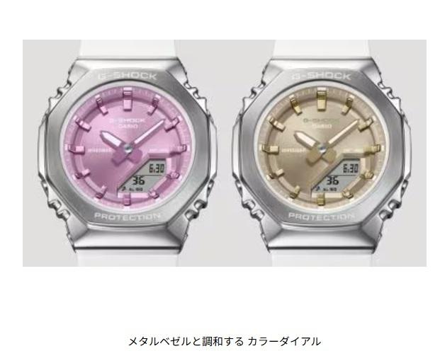 Casio Аналогово-цифровые часы G-SHOCK GM-S2110-7A9JF с металлическим покрытием