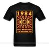 Футболка Big Brother 1984 года, черные топы унисекс, футболка с рисунком Horus Eye, винтажные футболки, футболки 80-х годов, забавная хипстерская уличная одежда