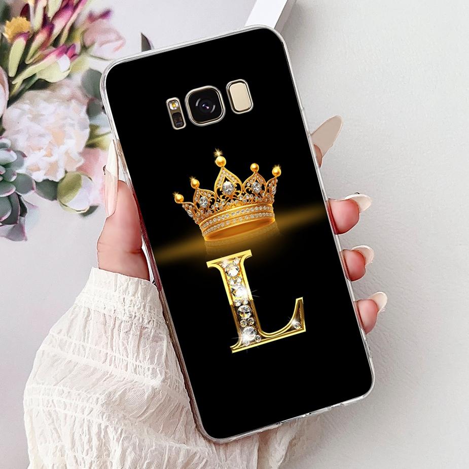 Чехол для Samsung Galaxy S8 SM-G950F Новый Чехол с Буквами Короны Мягкий Силикон Тонкий Чехол для Телефона Для Samsung S8 Plus S8+ SM-G955F Корпус