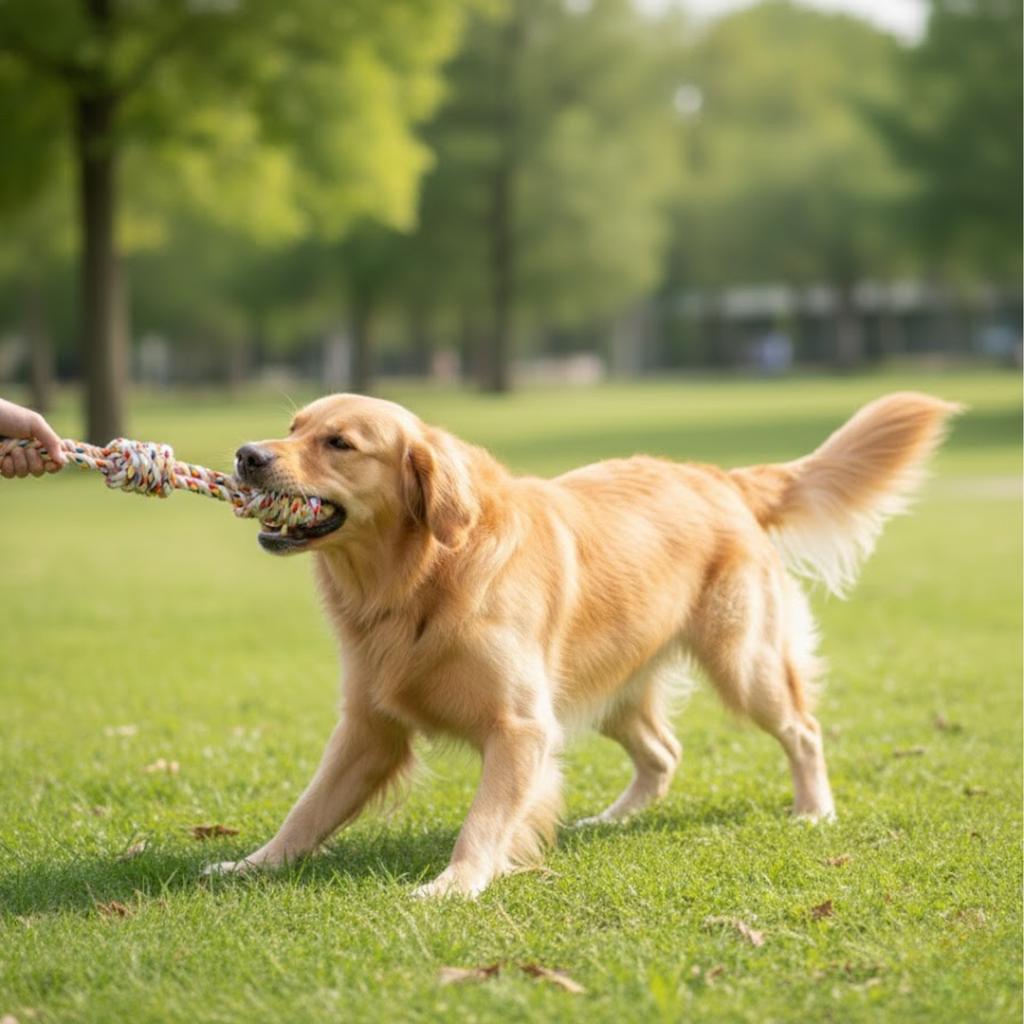 Dog tug with knots, colorful rope, chew toy, training, strong, xxl, PetJet