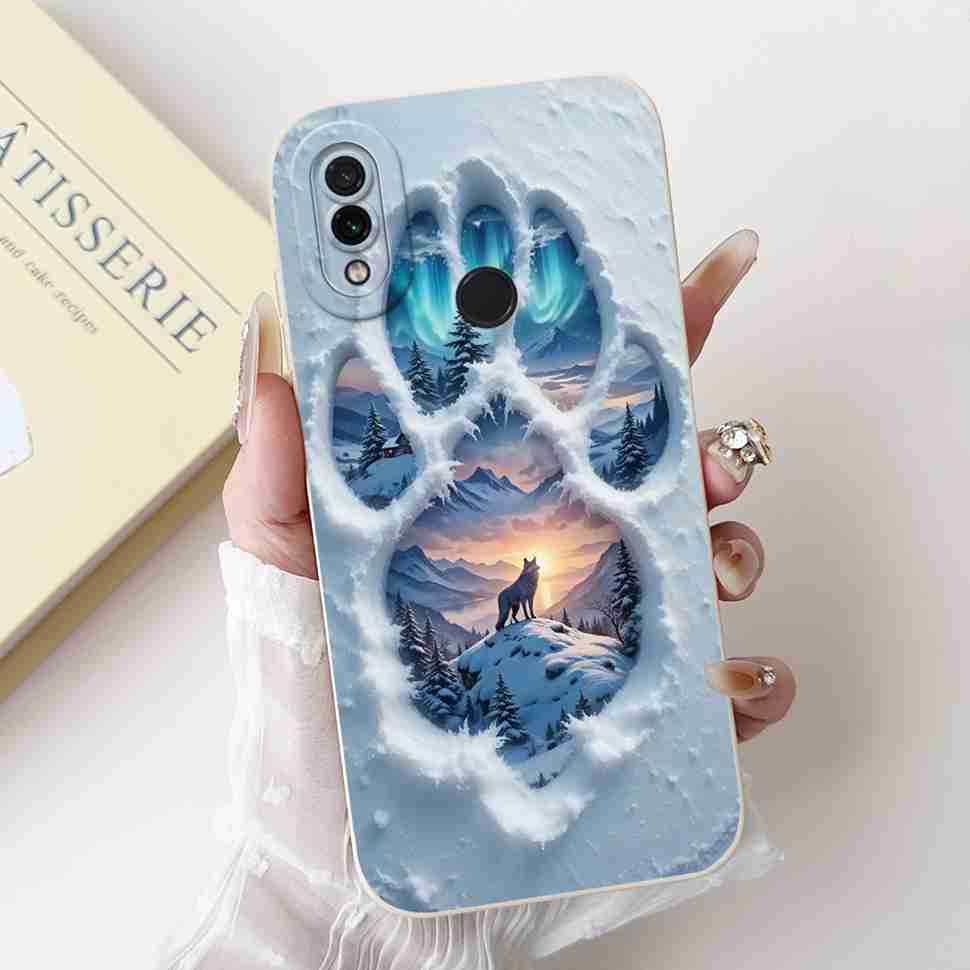 For Xiaomi Redmi Note 7 6.3" Casing Cute Cartoon Shockproof Back Cover For Redmi Note 7 note7 Flower Soft Silicone Phone Cases