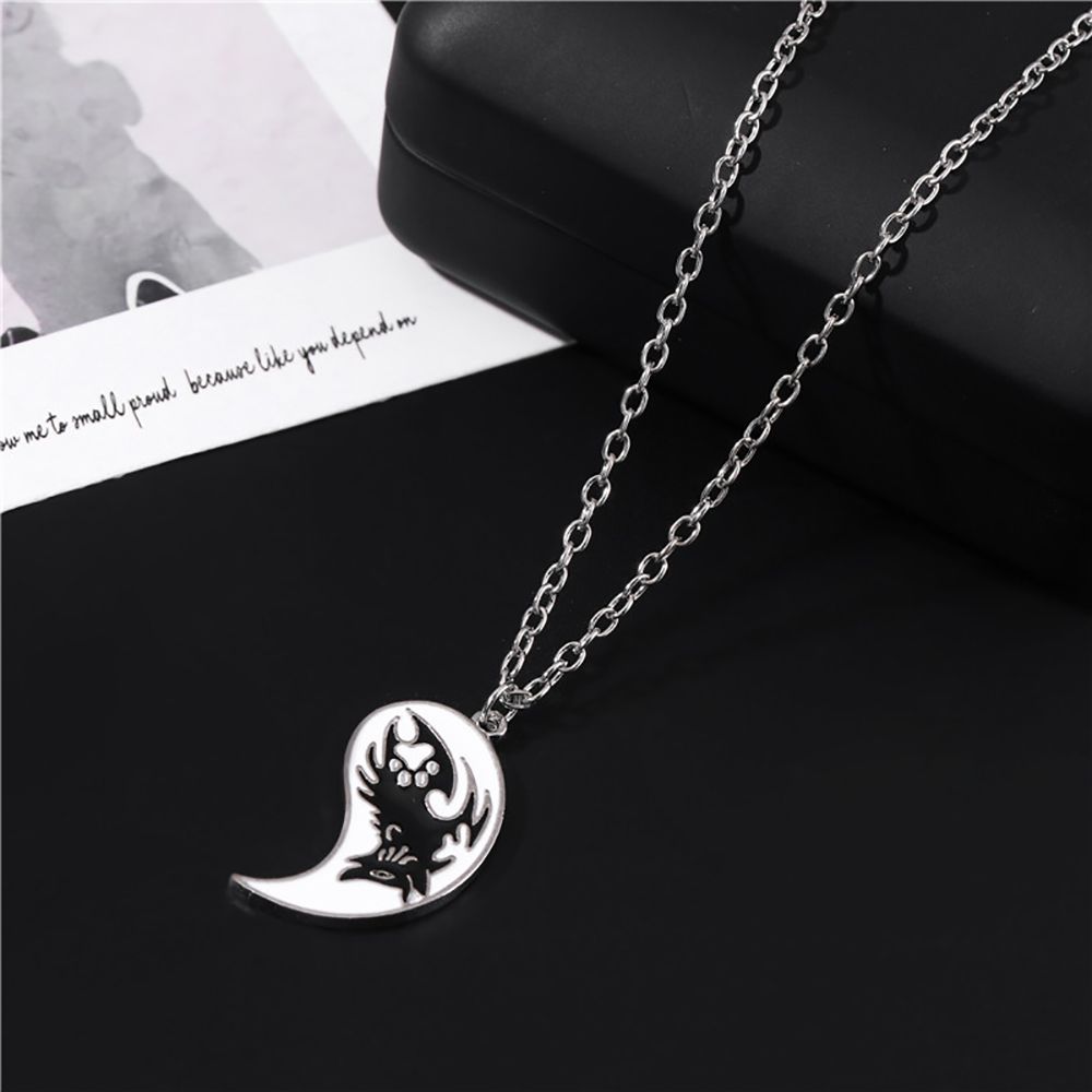 Necklace Wolf Lovers Gossip Dragon Pendant Couple Necklace Clavicle chain Yin Yang Necklace