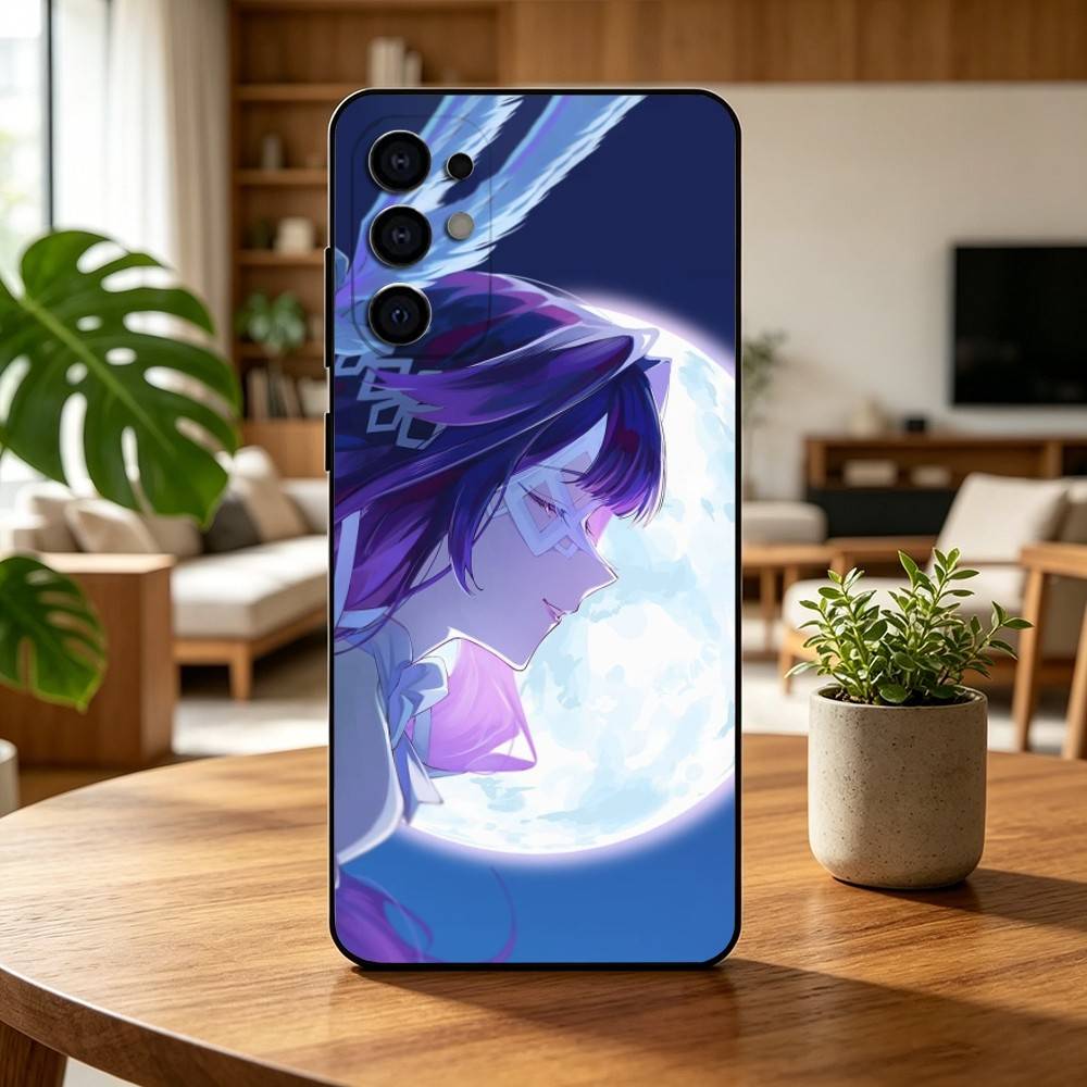 Чехол для телефона C-Columbina G-Genshin I-Impact для Samsung S25, S24, S21, S22, S23, S30, Ultra, S20, Plus, Fe, Lite, Note, 10, Черный