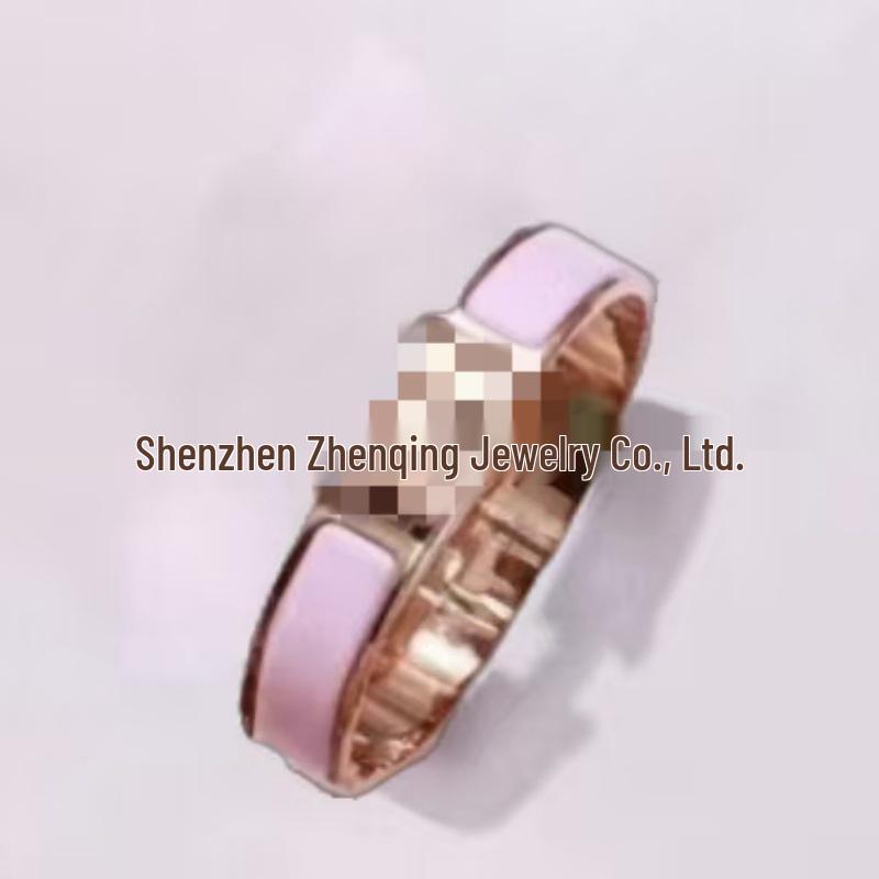 Эмалевый браслет с буквой H, покрытый 18 каратным золотом - Классическая мода, Различные цвета, Идеально для пар