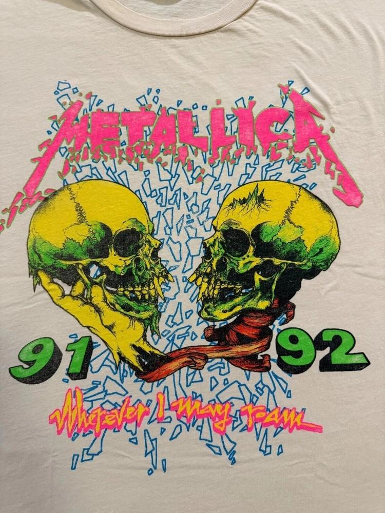 Винтажная футболка Metallica Wherever I May Roam Тур 1991–1992 S–4XL Унисекс