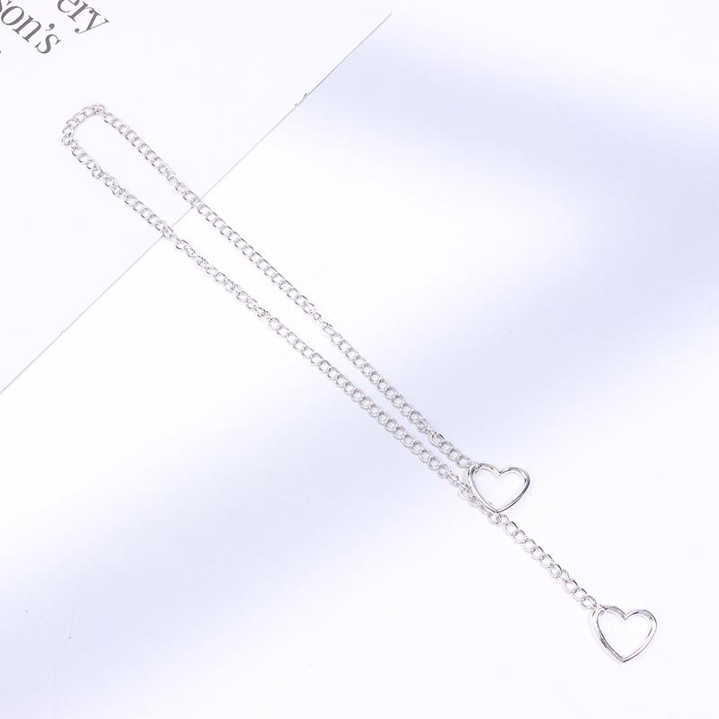 Slip Chain For Women Human Slipchain Choker Collar Heart Chain Necklace Heavy Cuban Long Chain