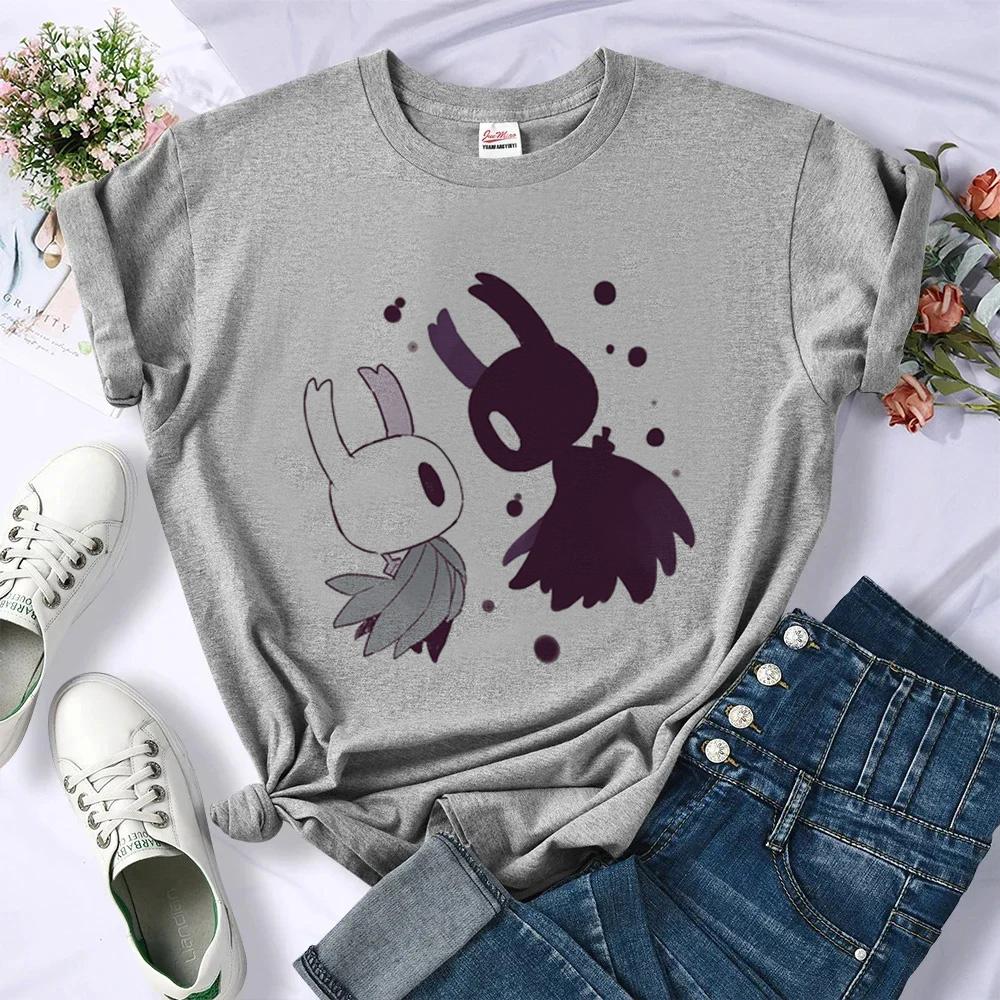 Hollow Knight top tees shoujo 80s party goth alternative manga t shirt cheap anime Psychedelic cute grunge