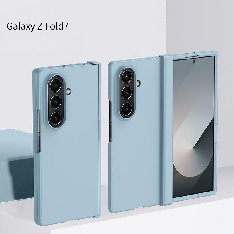 Подходит для Samsung Galaxy Z FOLD 7 Чехол из трех частей с нежной кожей Улучшенный противоударный защитный чехол