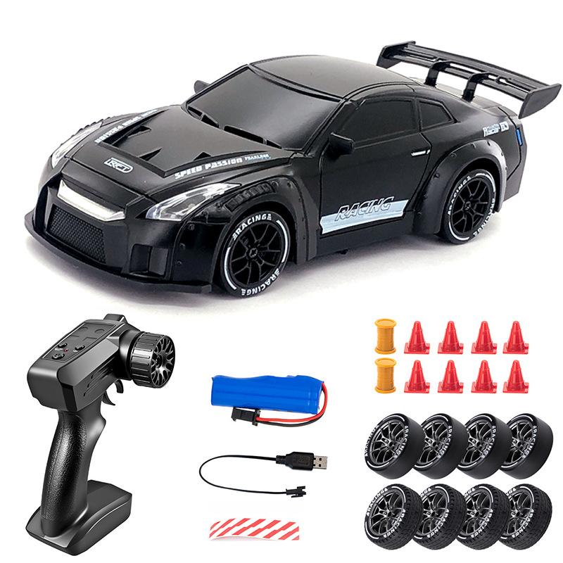 4WD Радиоуправляемая дрифт-машина 1:24 2,4 ГГц Ограниченная серия - Светодиодная подсветка Трюки Дрифт Высокоскоростная гоночная машина Игрушка для мальчика Подарок