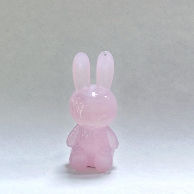 3.5/5ml Cute Bunny Shape Lip Gloss Tube Keychain Rabbit Lip Glaze Empty Container Cosmetic Package Material with Key Chain