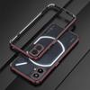 For Nothing Phone (2) Metal Frame Bumper Case Shock Absorbent Bumper Cover with Camera Lens Guard