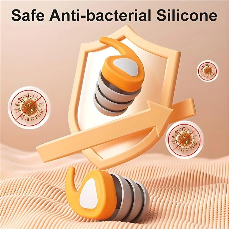 Силиконовые беруши Удобные Прочные Для сна Работы Плавания Путешествий Многоразовые Снижение шума Беруши