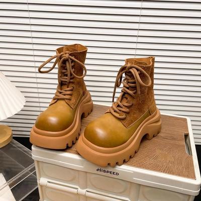 Jiayun 2025 новые весенне-осенние мартинсы на толстой подошве с увеличением роста, женская удобная повседневная обувь, низкие простые спортивные туфли женские