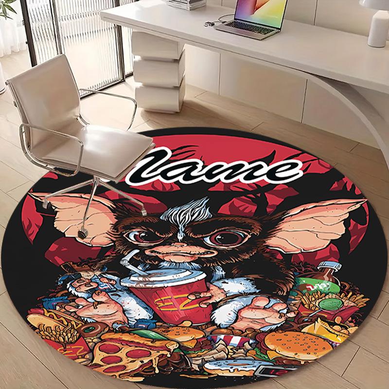 Personalized G-Gremlin Round Chair Office Rug - Perfect for Mat, Office Chair & More - Ideal Gift for Birthdays and Holidays