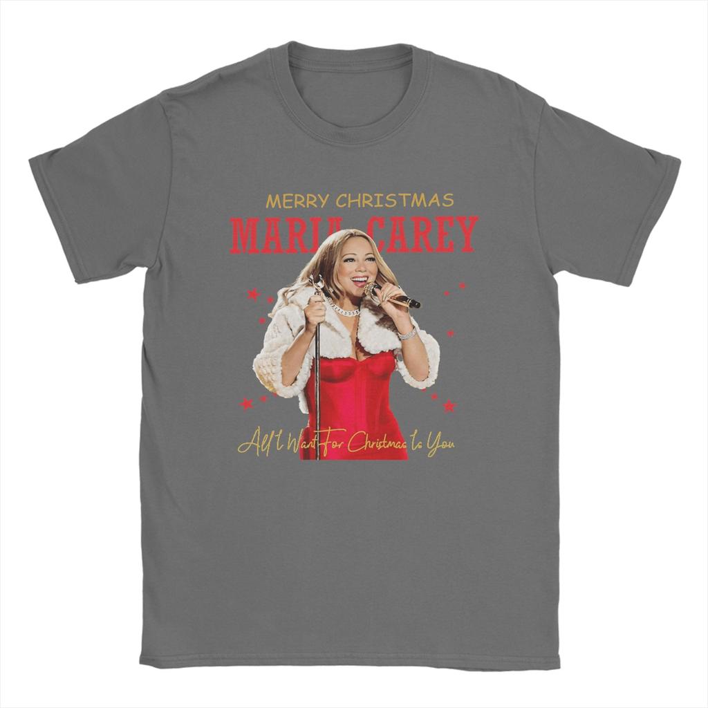 Mariah Carey All I Want For Christmas Is You T Shirt Hip Hop T Shirts Short Sleeve Vintage Tshirt Beach Cotton O Neck Tees