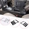 Для Hummer H2 2003-2007 ABS Углеродное волокно/Серебристый Декоративные наклейки на внешнюю рамку центральной консоли автомобиля Аксессуары для автомобиля