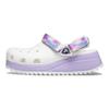 Crocs Классические клоги EVA с круглым носком, перфорированная обувь, унисекс, клоги, бело-фиолетовые 207772-577