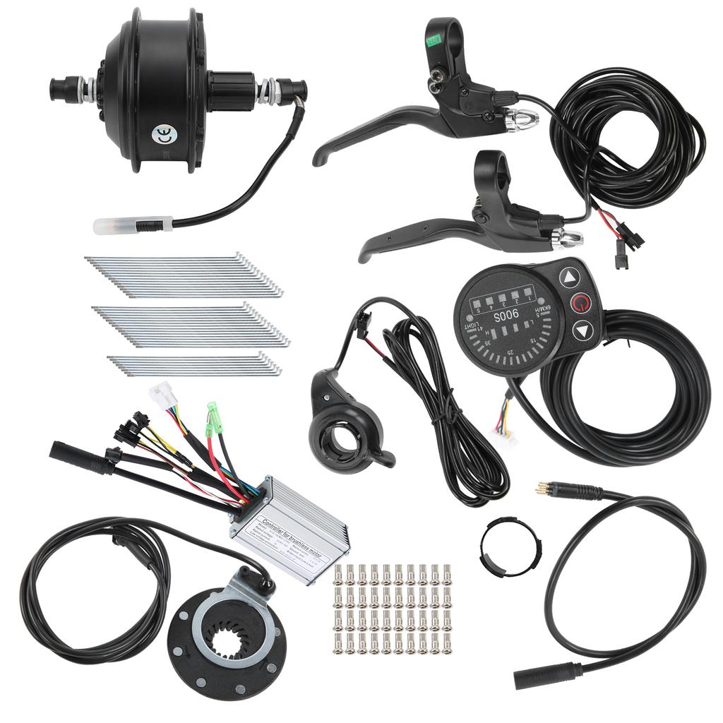 36V 250W Wheel Hub Motor EBike Conversion Kit with KT900S Meter for 26in 12G Wheel(Rear Cassette Motor )