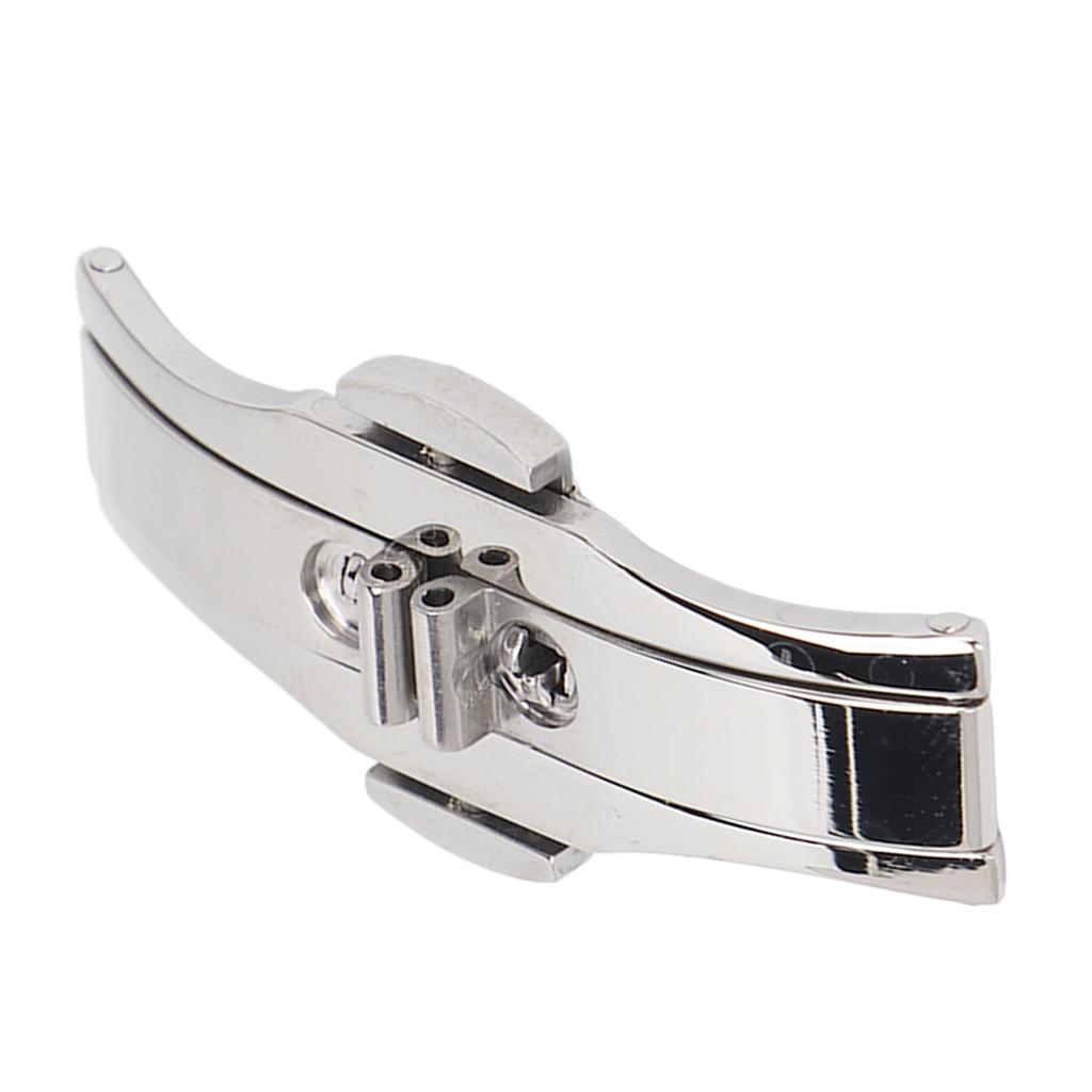 Watch Band Deployment Clasp Double Push Button 304 Stainless Steel Wristwatch Straps Buckle