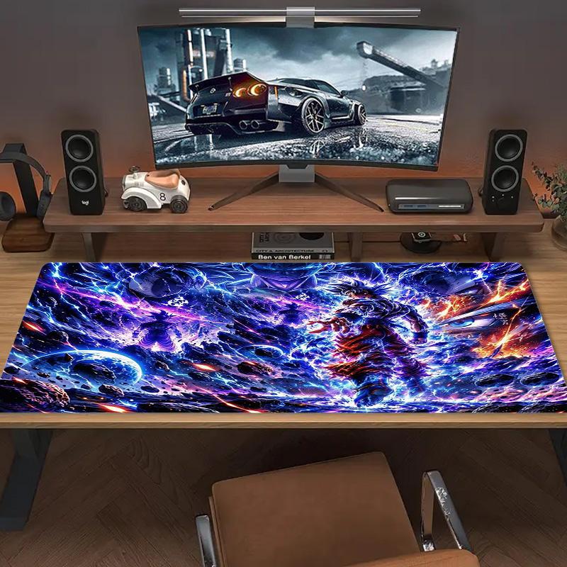 Goku Anime Color Mouse Pad Large Gaming Table Cushion Non-slip Laptop Tablet Big Mousepad XXL Mat Mini PC Playmat With Lock edge