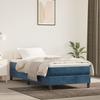 3120752 vidaXL Spring Bed Base Dark Blue 90x200 Cm Velvet