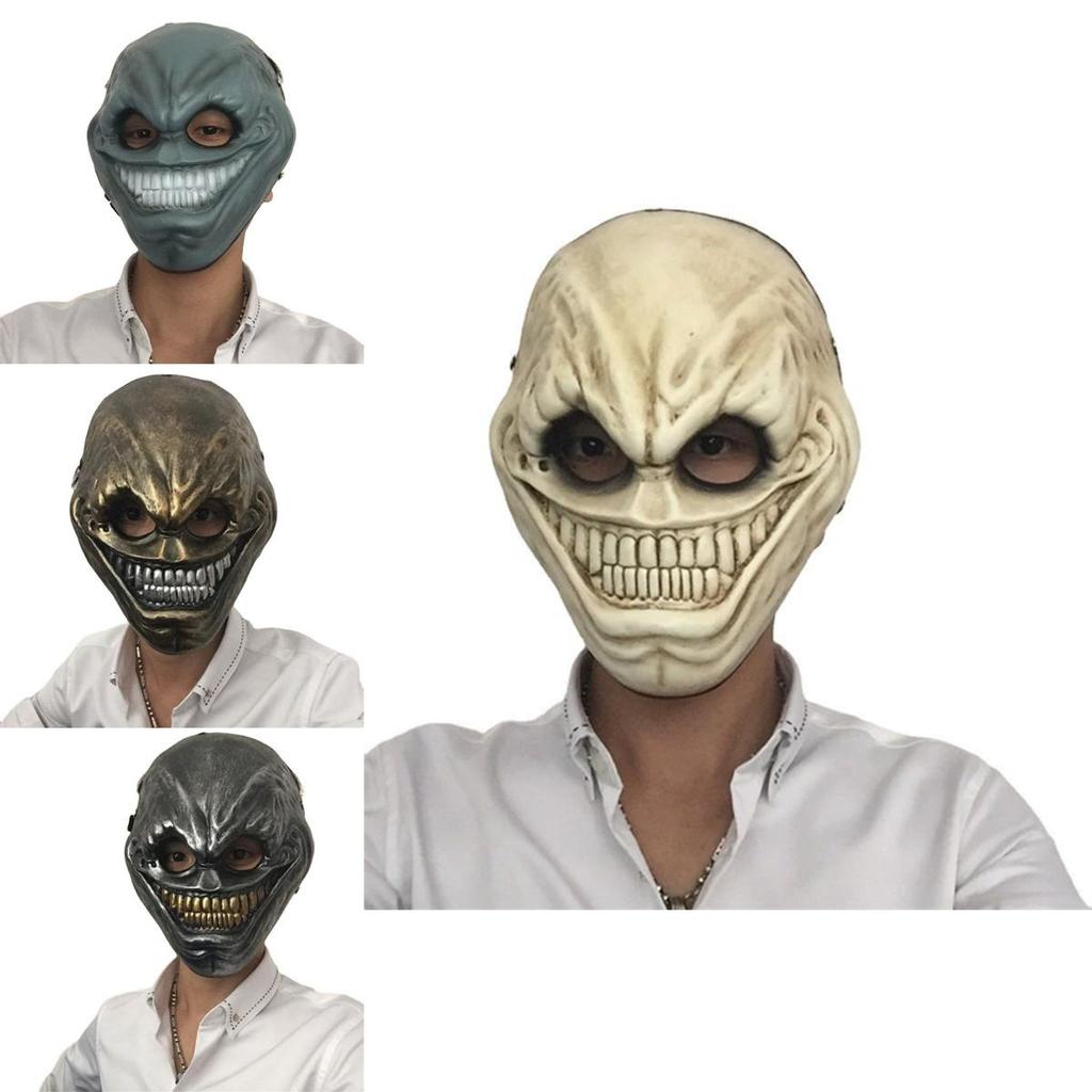 Уникальная маска из смолы серебряного, медного, синего и белого цветов для косплея и развлечений по игре Payday 2