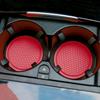Автомобильные подстаканники с подушечками Нескользящий резиновый коврик с бриллиантовыми стразами для подстаканника Костер Автомобильный интерьер Противоскользящие подстаканники