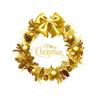 Yousheng Christmas Window Clings Large Christmas Wreath Decals with Bow Bells Balls Xmas Static Stickers for Glass Holiday Home Office Stores Decor
