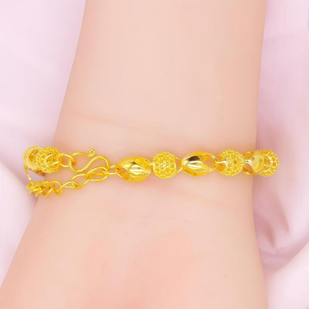 Linglong Gold Bracelet Classic Daily Adjustable Bracelet New Style Charm Bracelet Women's Fashion Wearing Chain
