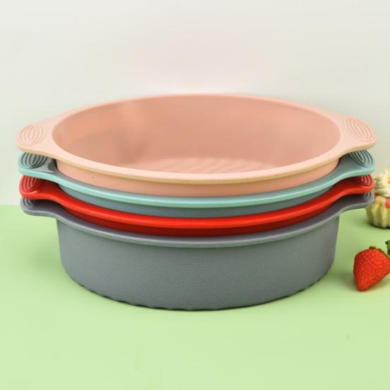 3шт 9-дюймовые силиконовые круглые формы для торта, набор антипригарных, противообрастающих, термостойких, антикоррозийных, силиконовых форм