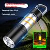 Mini White Bright Flashlight Charging Portable LED Outdoor Aluminum Alloy Camping Lamp
