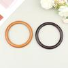 1Pc Round Wooden Bag Handle Ring Handbag Handles Replacement Diy Purse Luggage Handcrafted Bag Making Accessories