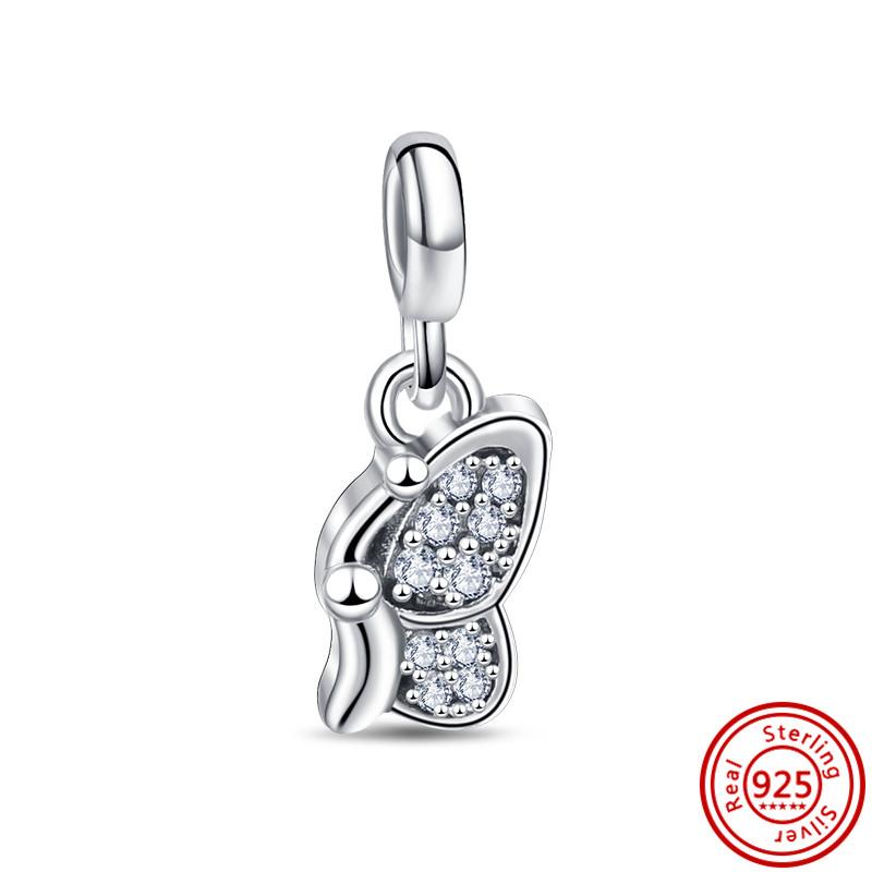 Стерлингового Серебра 925 пробы, мини-подвески серии Me, бусины, подходят для оригинального двойного звена, DIY браслет, женские подвески, ювелирные изделия