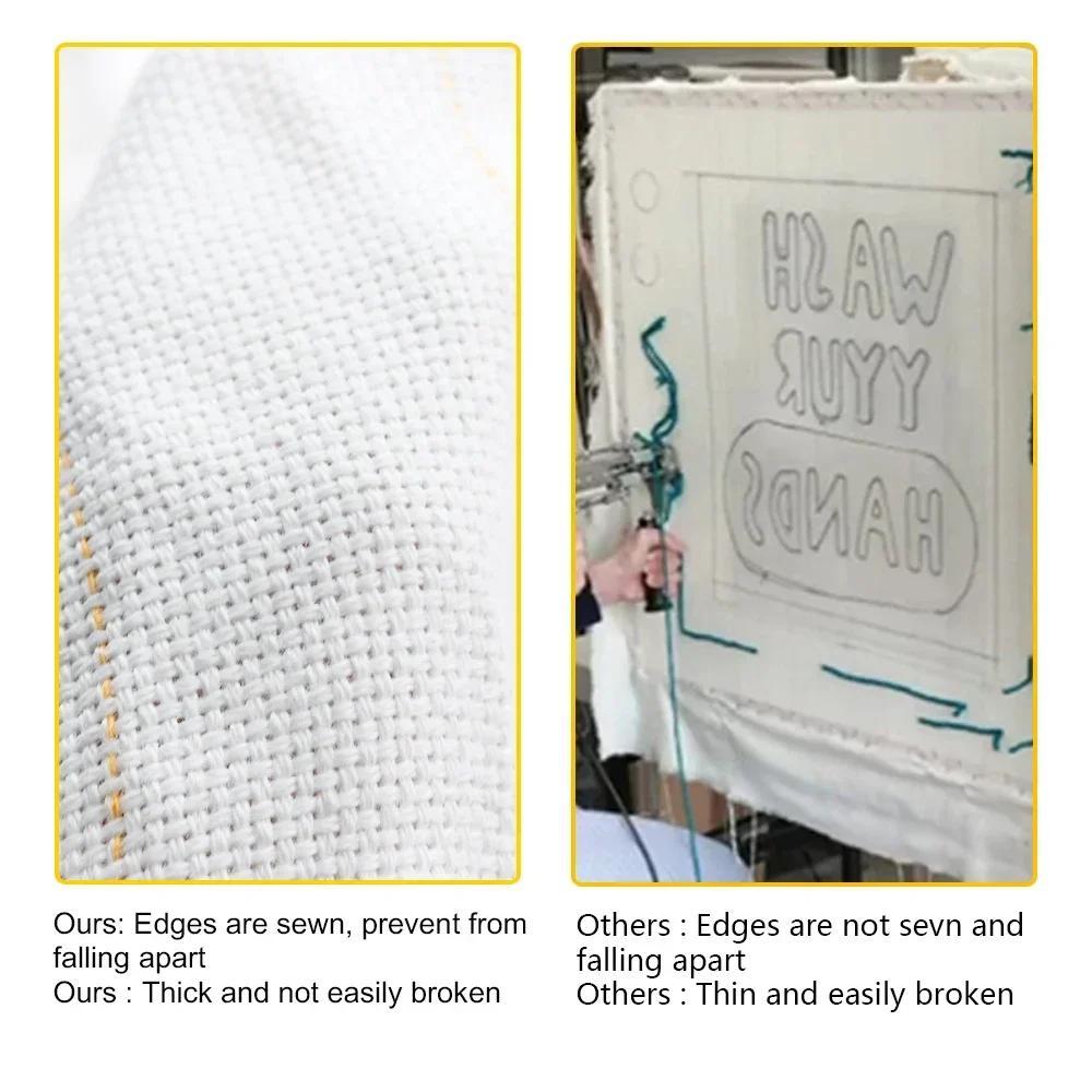 Upgraded Primary Tufting Cloth for Rug Tufting with Marked Lines DIY Punch Needle Cloth For Electric Carpet Tufting Gun
