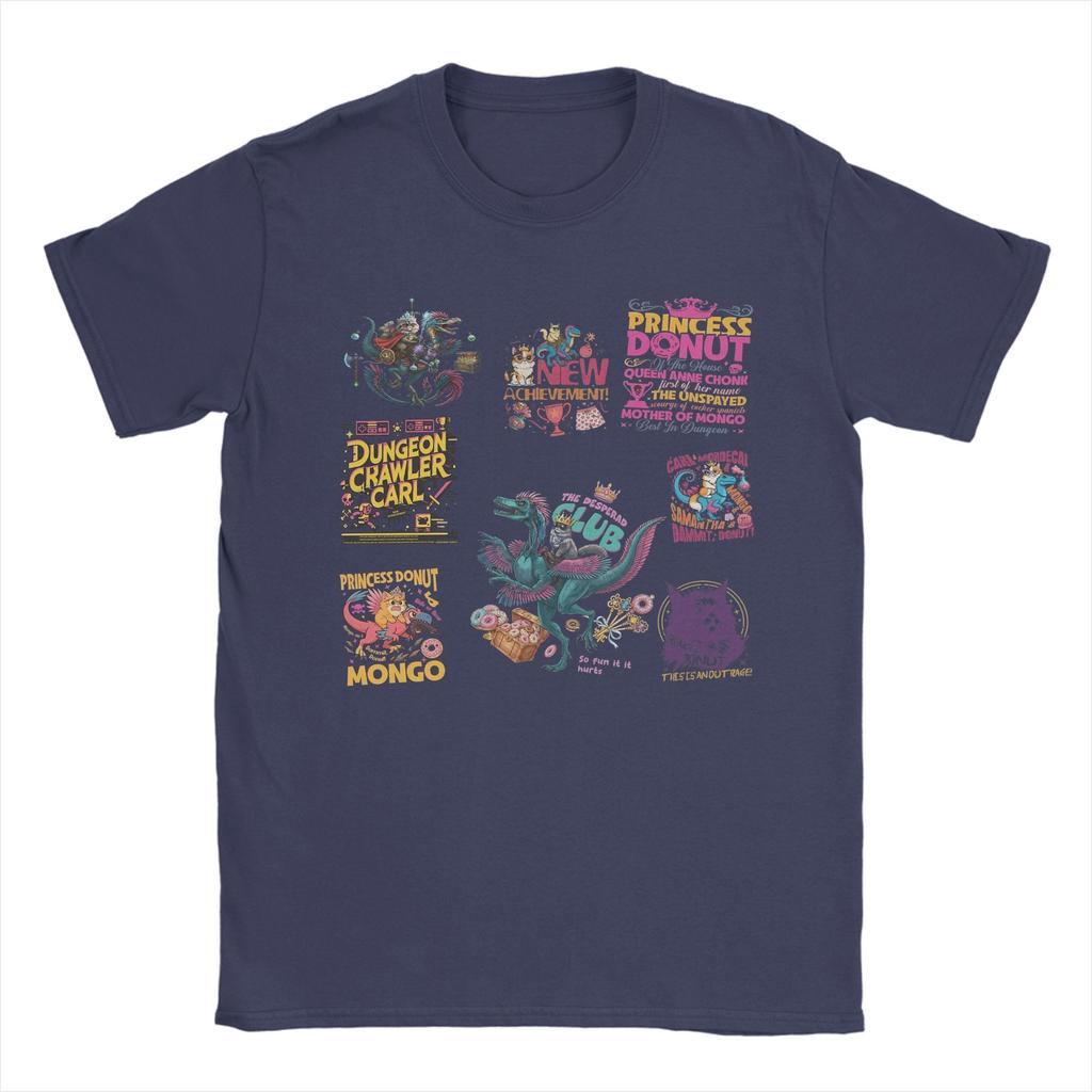 Beach Dungeon Crawler Carl Retro Fashion T Shirts  100 Cotton Tee Shirt for Men Y2K Casual Wholesale Short Sleeve Clothes