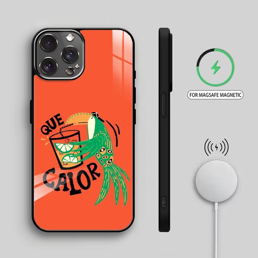 B-Brazil-themed illustration Phone Case For iPhone17,16,15,14,13,12,11 Plus,Pro Max Magnetic For Magsafe Wireless Charging