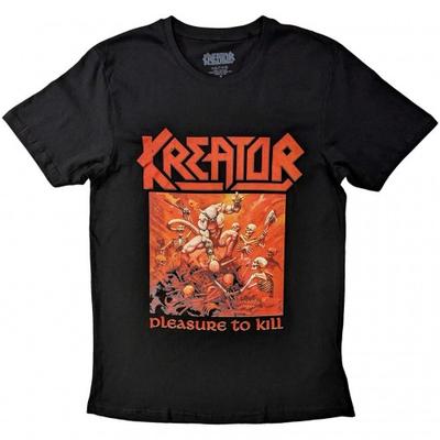 Хлопковая футболка унисекс для взрослых Kreator Pleasure To Kill Back с принтом