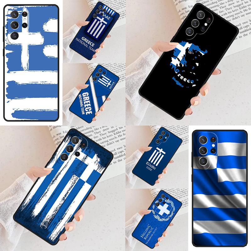Греция Греческий флаг Чехол для мобильного телефона для Samsung Galaxy S26 Ultra S25 S24 S23 S22 S21 S20 Note10 Чехол