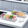 Removable Chilled Condiment Server Tray Organizer Food Container Fruit Serving Tray  Outdoor