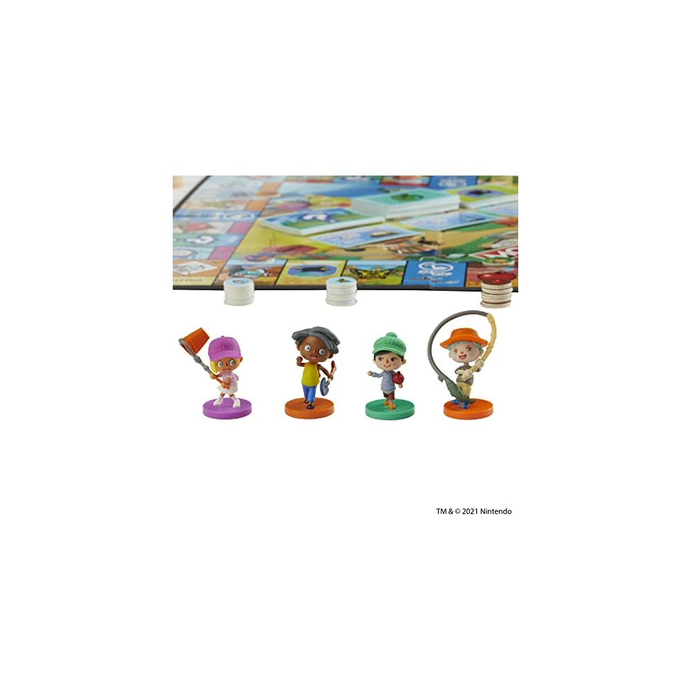 Hasbro Монополия Animal Crossing Детская настольная игра Семейная для возрастов 8+ 2-4 игрока