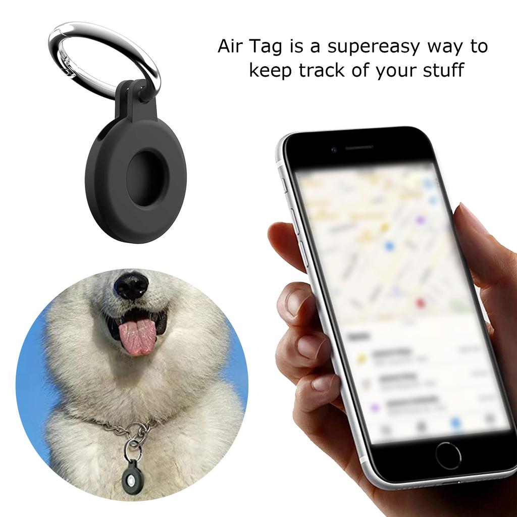 Силиконовый чехол Airtags для Apple Airtags Tracking Locator Защитный чехол для домашних животных с защитой от потери, мягкий чехол для Airtags Clip Cover