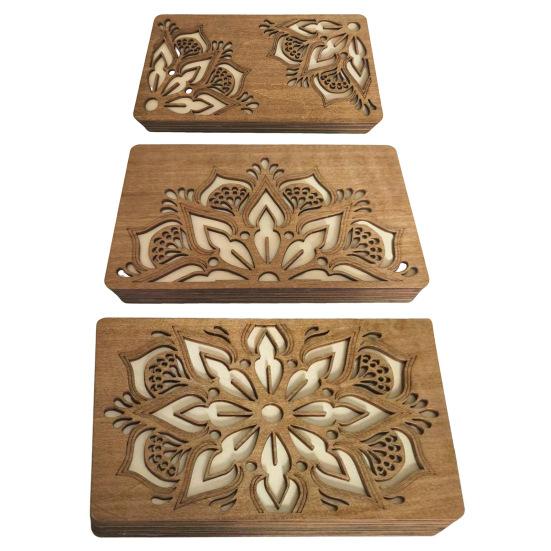 Органайзер для хранения бусин, деревянный ящик для хранения с крышкой, многоярусный лоток для сортировки бусин, органайзер для принадлежностей для работы с бисером для любителей рукоделия